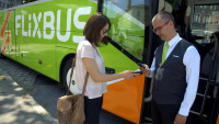 FlixBus passengers check-in-free for editorial purposes